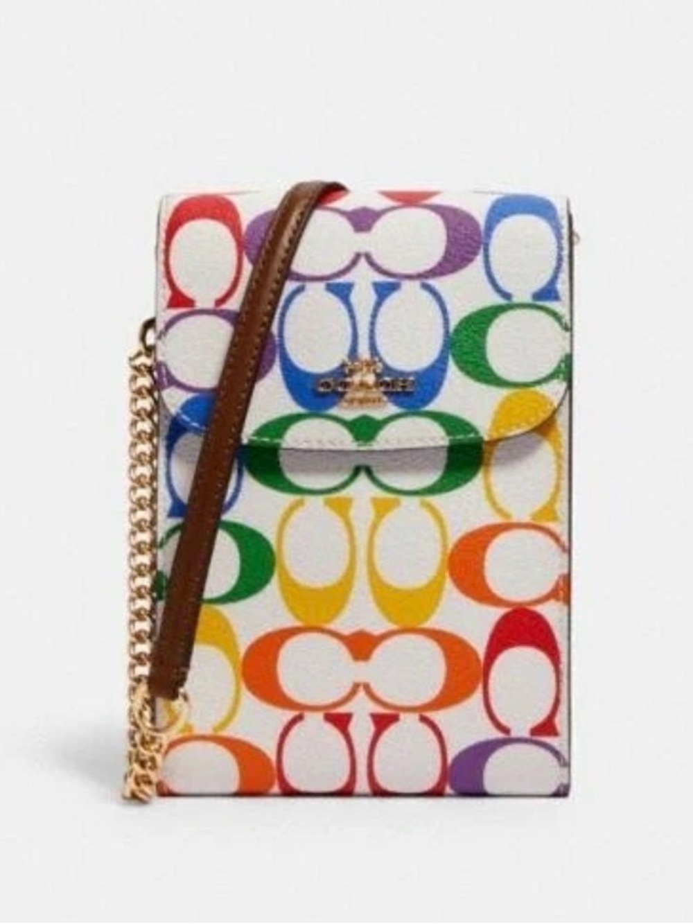 🌈 COACH Rachel Rainbow Crossbody Phone